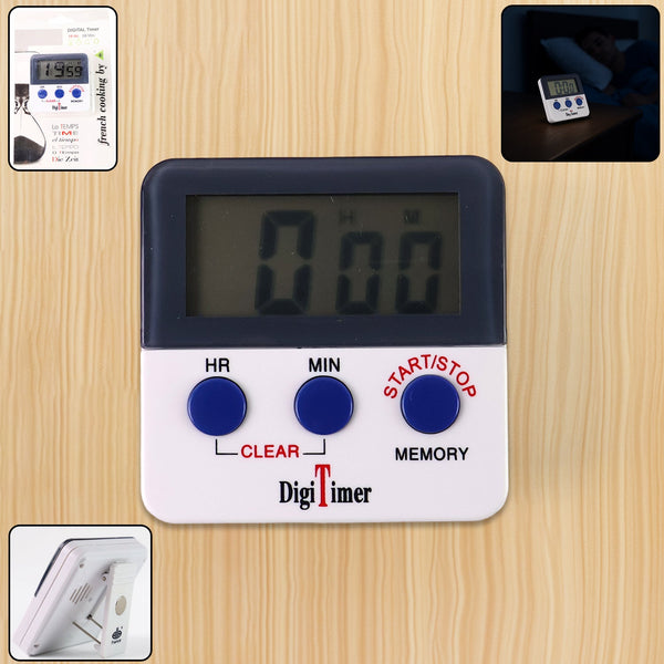 Digital Kitchen Timer with Alarm Stop Watch Timer for Kitchen