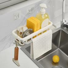 Hanging Drain Rack & Sponge Holder Basket for Kitchen Sink Storage