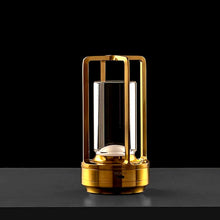 Crystal Lantern Table Lamp Rechargeable Cordless LED Light with 3 Colors 1 Pc