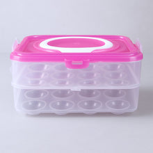 Double Layer 24 Grid Egg Storage Box for Egg Storage Container