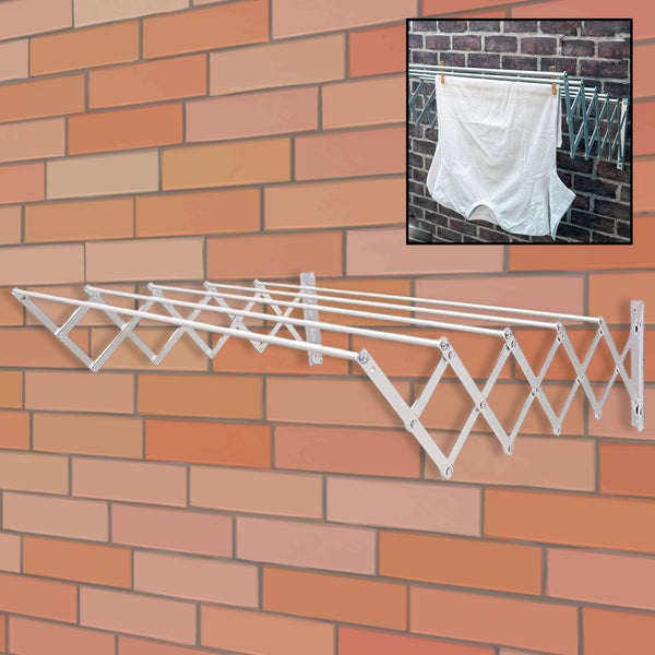 Foldable Extendable Clothes Drying Rack for Bathroom & Balcony
