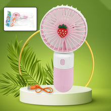 Portable Small Electric Fan – Rechargeable Mini Handheld Fan for Students