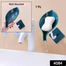 Soap Holder Leaf Shape Self Draining Dish Holder with Suction Cup