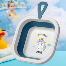 Space-Saving Foldable Baby Wash Basin, Lightweight & Easy to Clean 28×28 Cm)