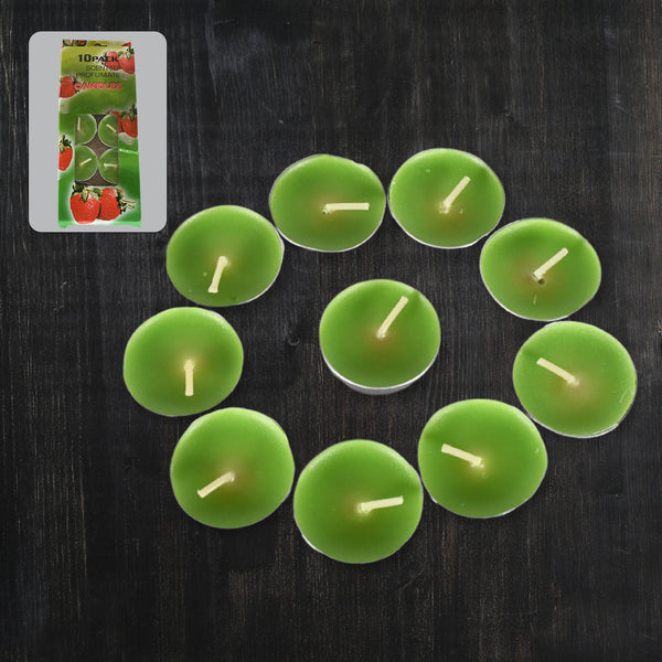 8–9 Hour Unscented Smokeless Candles for Festivals, Parties & Dinners (10 Pc)