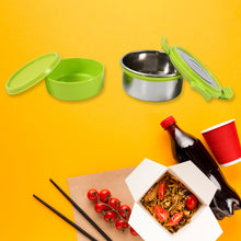 Stainless Steel Tiffin Lunch Box Container / Dabba with 4 Side Clip Lock Lid