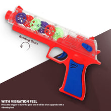 Plastic Gear Simulation Laser Toy Gun – 3D Lights, Music & Rotating (1 Pc, 3+ Years)
