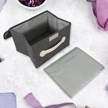 Small Foldable Storage Box With Lid And Handles(28×20×16 Cm / 1 pc)