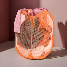 Foldable Pop-Up Mesh Laundry Basket Hamper (1 Pc)