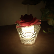 LED Rose Flower Decorative Flameless Tealight Candles - (6 Pc / Set)