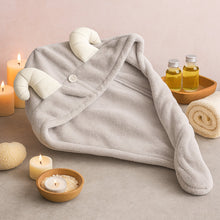 Cute Animal Ear Hooded Hair Drying Towel Wrap (1 Pc)