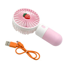 Portable Small Electric Fan – Rechargeable Mini Handheld Fan for Students