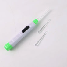 LED light earpick with tweezer
