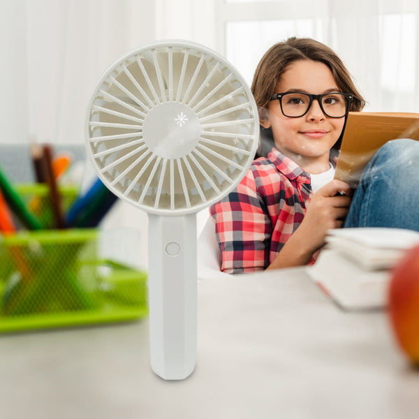 Mini Rechargeable Fan – Lightweight & Easy Carry (1 Pc | Battery Not Included)