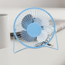 USB Table Desk Personal Metal Electronic Fan, Suitable For Office, School Use (1 Pc)