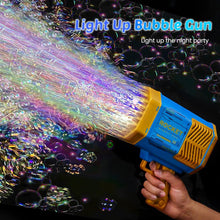 69 Holes Big Rechargeable Bubble Gun Powerful Machine Toy for Kids and Adults