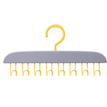 Plastic Organizer Hanger with 8 Hooks Heavy Duty Clothing Tank Top Belt Towel  (1 pc)