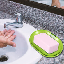 Wall-Mounted Plastic Soap Dish Holder for Bathroom & Kitchen