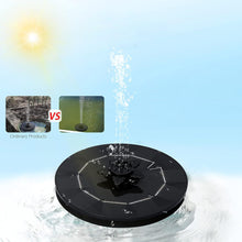 Fast Fountain by Pocket Hose - Solar-Powered - Instantly Adds a Water Feature Virtually Anywhere - 5 Spray Modes - No Installation or Batteries Required - Great for Bird Baths, Pools, Pond & More (1 Pc)