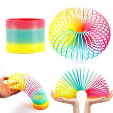 Rainbow Slinky Spring Toy – Compact Fun Toy for Kids & Adults, Gift-Friendly
