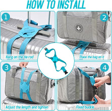 Adjustable Luggage Travel Bag Strap Belt - (1 Pc)