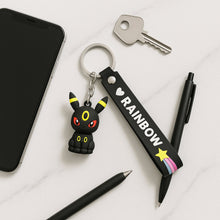 Cute Cartoon Silicone 3D Key Chain with Metal Hook & Strap (Pack of 1 / Mix Design)