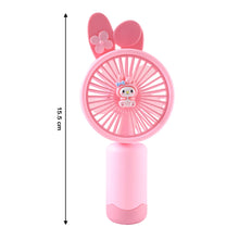 Cute Cartoon Design Rechargeable Mini Handheld Fan (1 Pc)