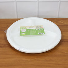 Freshee 10 Inch 3-Compartment Round Compostable Bagasse Plate (10 Pc)