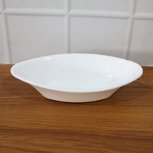 Plastic Marin Serving Bowl – Elegant Oval Deep Bowl (1 Pc / White)