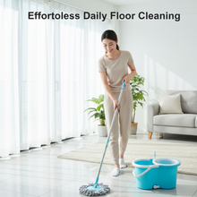 Plastic Spinner Bucket Floor Cleaning Mops Set
