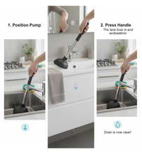 Drain Unblocker Pump for Kitchen, Sink & Toilet Cleaning