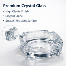 Glass Brunswick Crystal Quality Cigar Cigarette Ashtray