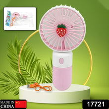 Portable Small Electric Fan – Rechargeable Mini Handheld Fan for Students