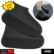 Non-Slip Silicone Rain Anti skid Waterproof Fordable Boot Shoe Cover ( Large )