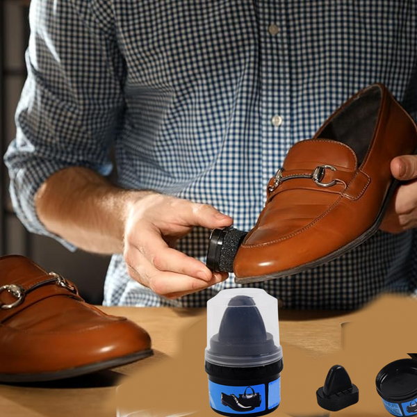 Instant Shoe Shine Sponge with Liquid Polish (1 Pc)