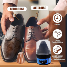 Instant Shoe Shine Sponge with Liquid Polish (1 Pc)