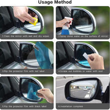 Anti-Fog & Anti-Scratch Rearview Mirror Film – HD Protective Sticker (1 Pc)