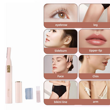 Mini Electric Eyebrow & Facial Hair Trimmer - (Set)