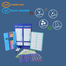 Magnetic Board, Sticker Book & Activity Cards (1 Set)