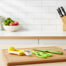 Multifunction Kitchen Tool Set – Stainless Steel & Plastic Knife and Scissors