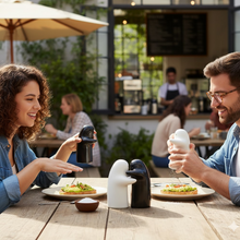 Salt and Pepper Seasoning and Spice Shakers Cute Plastic (2 Pcs Set)