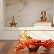 vastu Kalash Pooja Decorative Copper-Style Kalash - (1 set)