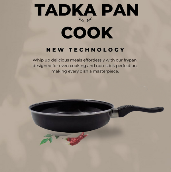 Induction Base Hard Anodized Tadka Fry Pan Nonstick