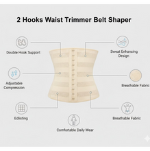 2 Hooks Waist Trimmer Belt Shaper Cincher Trimmer Body shape - (L)