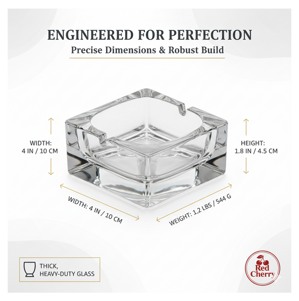 Glass Brunswick Crystal Quality Cigar Cigarette Ashtray