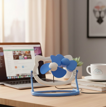 USB Mini Fan: Cute, Quiet & Portable Desk Buddy (Battery Not Included)