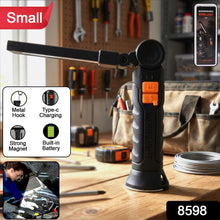 Compact Rechargeable Small LED Work Light with Adjustable Arm and Magnetic Base