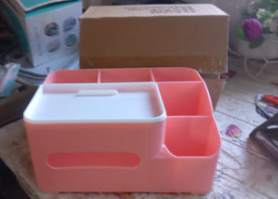 6-Compartment Desk Organizer – Multi-Function Storage  (Home/Office)