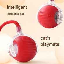 Rechargeable Interactive Cat Toy Ball with Detachable Tail and LED Light (1 Pc)