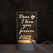 LED Acrylic Message Board Night Lamp